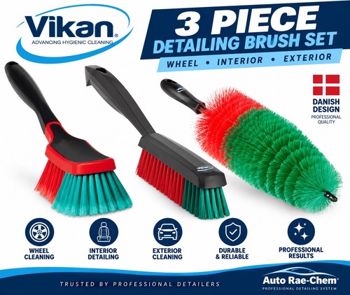 Vikan 3pc car - detailing, brush