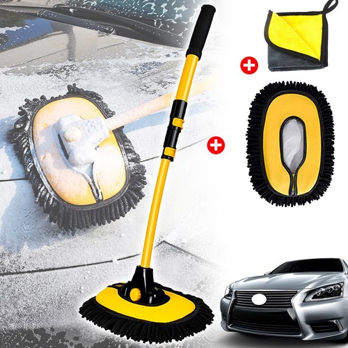 Telescopic car wash mop - car,