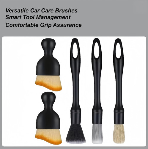 Car detailing brush set soft - 5*car,