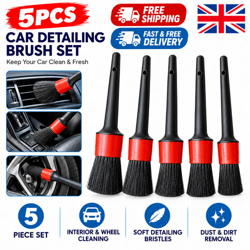 5pcs car detailing brush set - car,