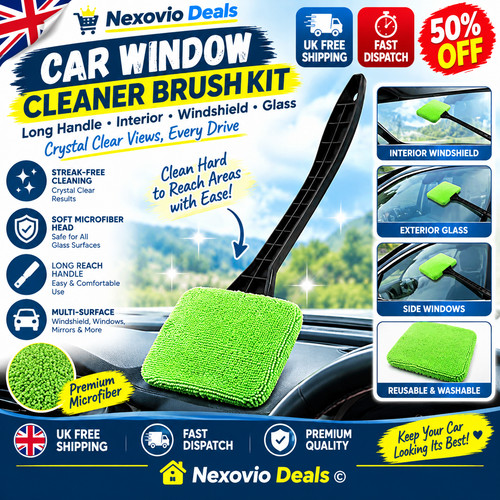 Car window cleaner brush kit - car,