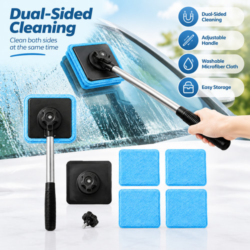 Magnetic car window cleaner - magnetic,