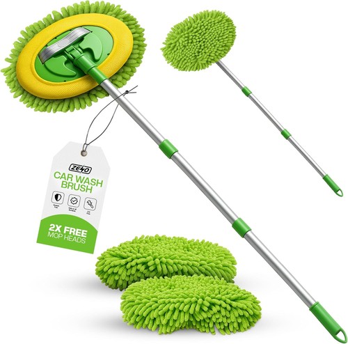 Telescopic car cleaning brush - car,