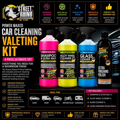 Power maxed car cleaning kit - maxed,