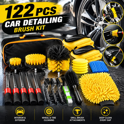 122pc car detailing - 122pc, kit